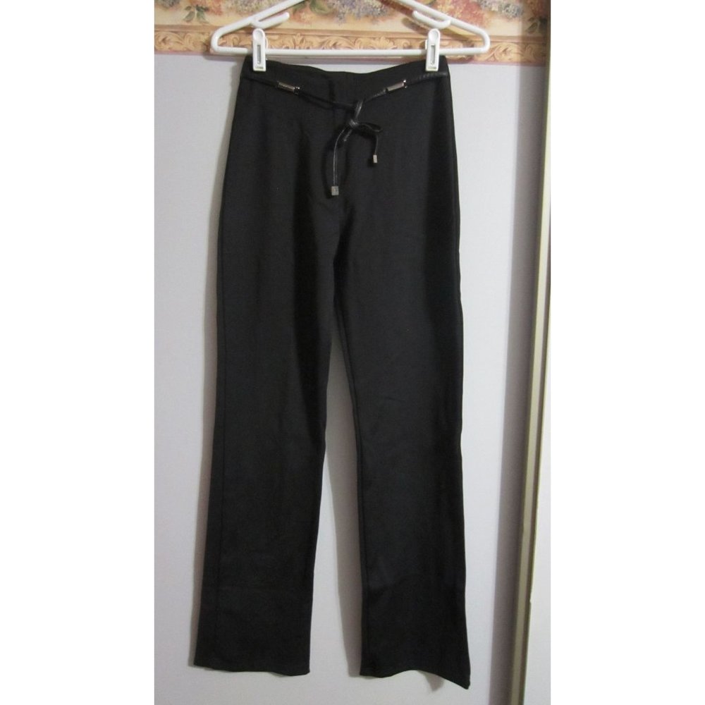 Luly K New York City Small Black Casual Business Vintage Straight Pants